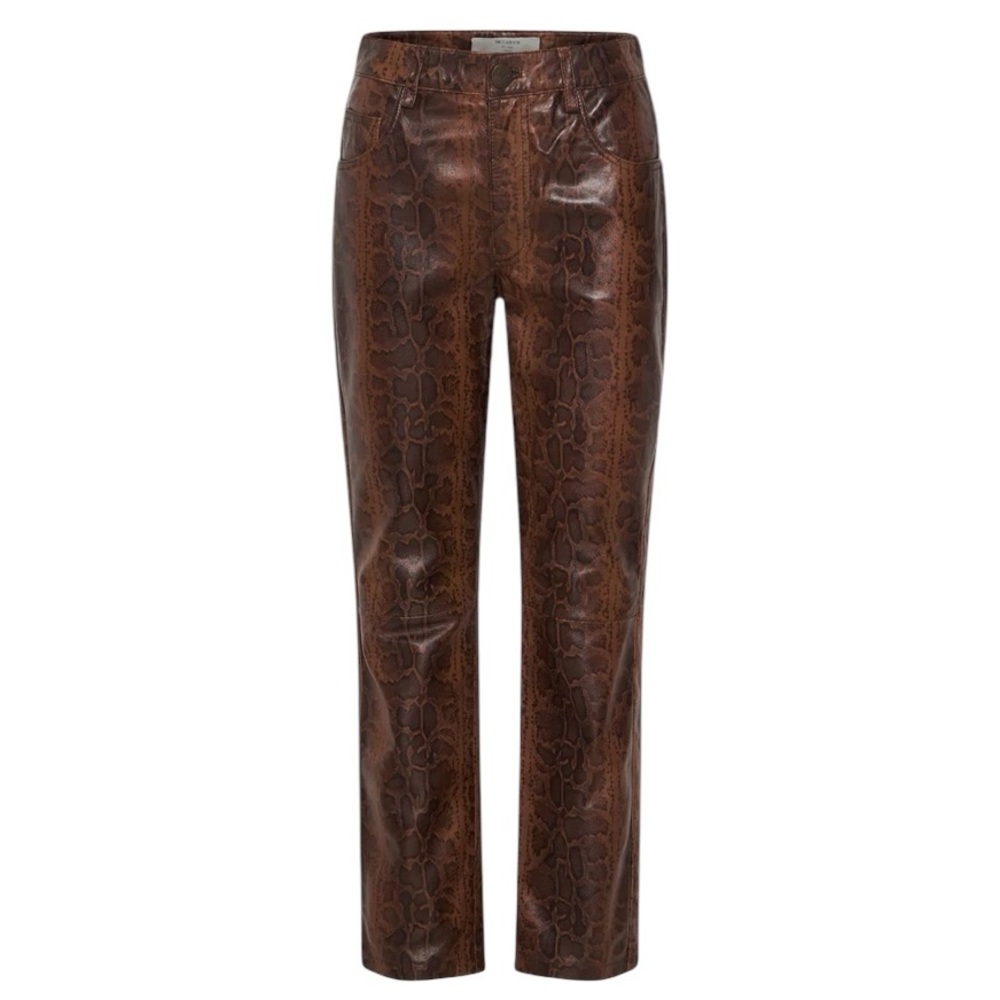One Teaspoon Python Snakeskin Leather Pant - Picture 2 of 14